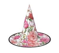 Unkhtt Garden Peony Print Adults Festive Hat Carnival Party Cosplay Costume Comfortable Cap For Headwear