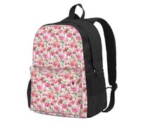 Unkhtt Garden Peony Print Large Capacity Adult Backpack Unisex Travel Bag Daypack Hiking Camping Commuting