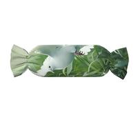 Unkhtt Grass And Dove Print Versatile Round Bolster Pillow Candy-Shaped Pillows Bedroom Indoor Outdoor Decor