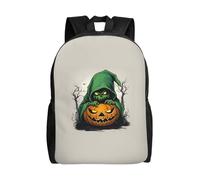Unkhtt Green Ghost Horror Halloween Pumpkin 1 Print Stylish Unisex Large Capacity Backpack For Work Travel Camping Outdoor Adventures
