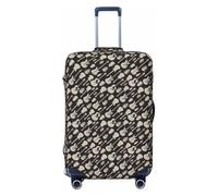 Unkhtt Guitar Pattern Print Suitcase Cover Stretchable Luggage Protector for Hard Soft Shell Suitcases Travel