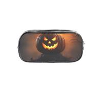 Unkhtt Halloween Ghost Pumpkin 1 Print Clear Pencil Case for Kids Students Boys Girls Transparent Stationery Organizer