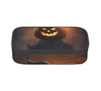 Unkhtt Halloween Ghost Pumpkin 1 Print Student Pencil Case 8.3 X 2 X 3.7in Pencil Pouch School Office Travel Pen Bag