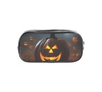 Unkhtt Halloween Ghost Pumpkin Print Clear Pencil Case for Kids Students Boys Girls Transparent Stationery Organizer