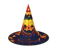 Unkhtt Halloween Pumpkin Print Adults Festive Hat Carnival Party Cosplay Costume Comfortable Cap For Headwear