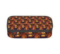 Unkhtt Halloween Pumpkin Print Student Pencil Case 8.3 X 2 X 3.7in Pencil Pouch School Office Travel Pen Bag