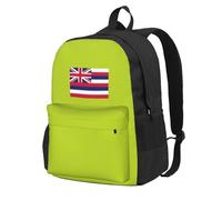 Unkhtt Hawaii Flag Print Large Capacity Adult Backpack Unisex Travel Bag Daypack Hiking Camping Commuting