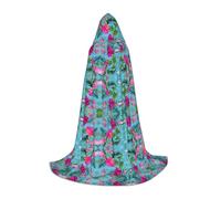 Unkhtt Hello Hawaii Print Hooded Cloak Men Women Teens Kids For Carnival Costume Parties Halloween Cosplay