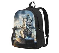 Unkhtt Historic Old Tower Bridge London Print Large Capacity Backpack For Adults Daily Use Hiking Travel School Work Commuting