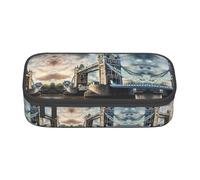 Unkhtt Historic Old Tower Bridge London Print Student Pencil Case 8.3 X 2 X 3.7in Pencil Pouch School Office Travel Pen Bag