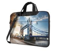 Unkhtt Historic Old Tower Bridge London Print Stylish Laptop Bag Portable Single-Shoulder Case For Briefcase For Work Travel