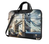 Unkhtt Historic Old Tower Bridge London Print Stylish Laptop Bag Portable Single-Shoulder Case For Briefcase For Work Travel