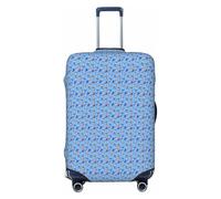 Unkhtt Hockey Elements Creative Patterned Print Suitcase Cover Stretchable Luggage Protector for Hard Soft Shell Suitcases Travel