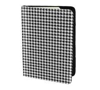 Unkhtt Houndstooth Black Print 5.5in Passport Travel Document Wallet Case for Men and Women Compact and Secure