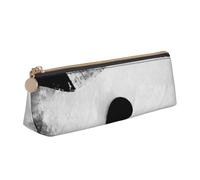 Unkhtt Ice Hockey Art Print Pencil Case Large Capacity Triangle Pouch for Pens Cases Student and School College