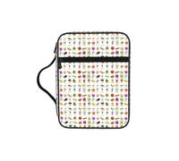 Unkhtt Introduction of Various Vegetables Print Bible Storage Bag Scripture Holder Waterproof Cover Travel Church Everyday Storage