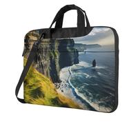 Unkhtt Ireland Outdoors County Clare The Cliffs Print Stylish Laptop Bag Portable Single-Shoulder Case For Briefcase For Work Travel