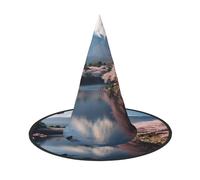 Unkhtt Japan Mount Fuji Landscape Print Adults Festive Hat Carnival Party Cosplay Costume Comfortable Cap For Headwear