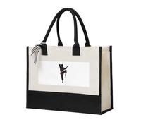 Unkhtt Karate Men Print Women Canvas Tote Bag Gift Large Capacity For Travel School Office Shopping Bags