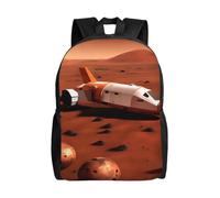 Unkhtt Mars Planet Print Stylish Unisex Large Capacity Backpack For Work Travel Camping Outdoor Adventures