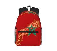 Unkhtt Morocco Flag Culture Print Unisex Lightweight Casual Backpack Travel Hiking Commuting Daily Use Sports Gym
