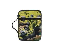 Unkhtt Norway Islands Print Bible Storage Bag Scripture Holder Waterproof Cover Travel Church Everyday Storage
