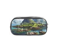 Unkhtt Norway Islands Print Clear Pencil Case for Kids Students Boys Girls Transparent Stationery Organizer