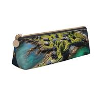 Unkhtt Norway Islands Print Pencil Case Large Capacity Triangle Pouch for Pens Cases Student and School College