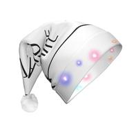 Unkhtt Not All Who Wander Are Lost Print Men Women Led Christmas Hat Santa For New Year And Xmas Festive Party Accessory