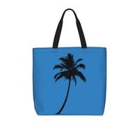 Unkhtt Palm Tree Print Stylish Lightweight Bag Unisex Grocery Bag Functional Daily Use Travel Beach Work