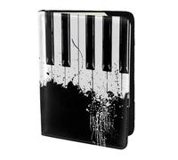 Unkhtt Piano Print 5.5in Passport Travel Document Wallet Case for Men and Women Compact and Secure