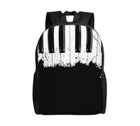 Unkhtt Piano Print Stylish Unisex Large Capacity Backpack For Work Travel Camping Outdoor Adventures