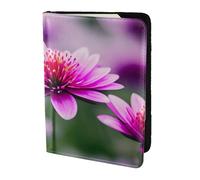 Unkhtt Pink Flower Purple Butterfly 1 Print 5.5in Passport Travel Document Wallet Case for Men and Women Compact and Secure