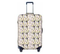 Unkhtt Pink Sketch Sailing Print Suitcase Cover Stretchable Luggage Protector for Hard Soft Shell Suitcases Travel