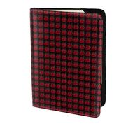 Unkhtt Red Rose Print 5.5in Passport Travel Document Wallet Case for Men and Women Compact and Secure