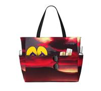 Unkhtt Red Sky at Night Starry Print Comfortable Travel Bag Beach Tote Summer Vacation Picnic Camping Stylish Accessory