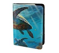 Unkhtt Sea Turtles Print 5.5in Passport Travel Document Wallet Case for Men and Women Compact and Secure