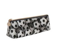 Unkhtt Soccer Sea Print Pencil Case Large Capacity Triangle Pouch for Pens Cases Student and School College