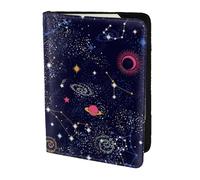 Unkhtt Star Constellation Map Print 5.5in Passport Travel Document Wallet Case for Men and Women Compact and Secure