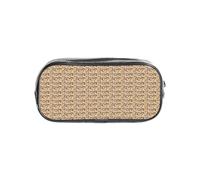 Unkhtt Starfish Seashell Sandy Beach Theme Print Clear Pencil Case for Kids Students Boys Girls Transparent Stationery Organizer