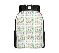 Unkhtt Succulent Cactus Print Stylish Unisex Large Capacity Backpack For Work Travel Camping Outdoor Adventures