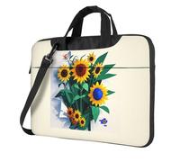 Unkhtt Sunflower Bee Print Stylish Laptop Bag Portable Single-Shoulder Case For Briefcase For Work Travel