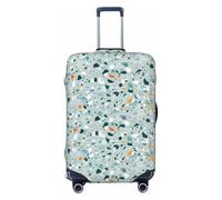 Unkhtt Terrazzo Marble Pastel Print Suitcase Cover Stretchable Luggage Protector for Hard Soft Shell Suitcases Travel