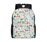 Unkhtt The Nature Wildlands Activities Pattern Print Stylish Unisex Large Capacity Backpack For Work Travel Camping Outdoor Adventures