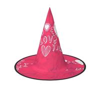 Unkhtt Valentine'S Heart Print Adults Festive Hat Carnival Party Cosplay Costume Comfortable Cap For Headwear