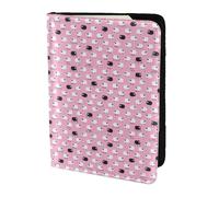 Unkhtt White Sheep On Pink Background Print 5.5in Passport Travel Document Wallet Case for Men and Women Compact and Secure