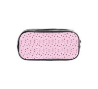 Unkhtt White Sheep on Pink Background Print Clear Pencil Case for Kids Students Boys Girls Transparent Stationery Organizer