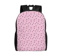 Unkhtt White Sheep On Pink Background Print Stylish Unisex Large Capacity Backpack For Work Travel Camping Outdoor Adventures