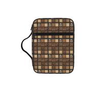 Unkhtt Wild Zoo Print Bible Storage Bag Scripture Holder Waterproof Cover Travel Church Everyday Storage