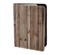 Unkhtt Wood Grain Print 5.5in Passport Travel Document Wallet Case for Men and Women Compact and Secure